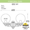 Миниатюра фото светильник уличный настенный fumagalli porpora/g250 g25.141.000.vze27 | 220svet.ru