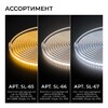 Миниатюра фото комплект светодиодной влагозащищенной ленты ogm 6w/m 120led/m 2835smd белый 5m sl-66 | 220svet.ru