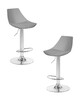 Миниатюра фото стул барный 2шт dobrin rocky lm-3000-n_ch-m_el-grey-13172 | 220svet.ru