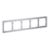 Миниатюра фото рамка пластиковая на 5 постов voltum s70 vls100516 (серый) | 220svet.ru