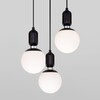 Миниатюра фото подвесной светильник eurosvet bubble 50151/3 черный | 220svet.ru