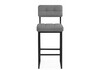 Миниатюра фото барный стул woodville ларс selfie grey / черный 674658 | 220svet.ru