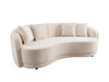 Миниатюра фото диван трехместный бежевый garda decor 102an-33832 | 220svet.ru