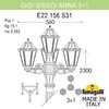 Миниатюра фото садово-парковый фонарь fumagalli gigi bisso/anna 3+1 e22.156.s31.wye27 | 220svet.ru