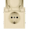 Миниатюра фото розетка эра galaxy 15-2103-02 c заземлением 2p+e schuko со шторками с крышкой 16а-250в ip20 слоновая кость б0070661 | 220svet.ru