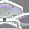 Миниатюра фото потолочная светодиодная люстра reluce 06321-3.3-05 wh+cr (rgb) | 220svet.ru