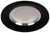 Миниатюра фото встраиваемый светильник эра kl107 bk/sl б0061098 | 220svet.ru