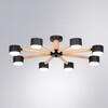 Миниатюра фото потолочная люстра arte lamp tenda a1624pl-8bk | 220svet.ru