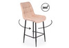 Миниатюра фото барный стул вращающийся woodville челси 360 бежевый (zd 210) / черный 632558 | 220svet.ru