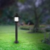 Миниатюра фото садово-парковый светильник эра «поллар» нту 01-60-009 напольный черный ip54 е27 max60вт h860мм б0057493 | 220svet.ru