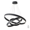 Миниатюра фото подвесная люстра светодиодная с пультом ду crystal lux tron sp158w led black | 220svet.ru