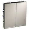 Миниатюра фото проходной переключатель встраиваемый двухклавишный с подсветкой 10а voltum s70 vls020403 (кашемир) | 220svet.ru