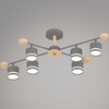 Миниатюра фото люстра reluce 78730-0.3-06 gx53 grey+wood | 220svet.ru