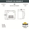 Миниатюра фото светильник для подсветки лестниц накладной fumagalli extraleti 100 square--st 3s4.000.000.lyg1l | 220svet.ru