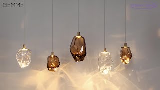 Миниатюра фото подвесной светильник odeon light gemme 7113/4la сиреневый | 220svet.ru